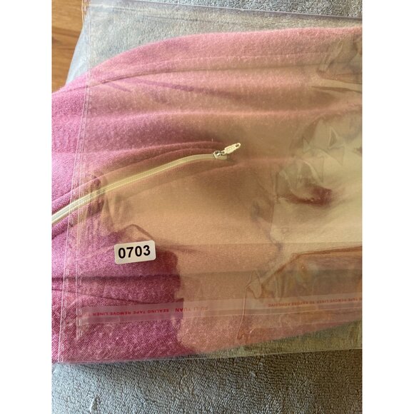 80s Vtg Track & Court Womens Retro Hooded Zip-Up Jacket Acrylic Knit Pink Size S - Picture 12 of 12